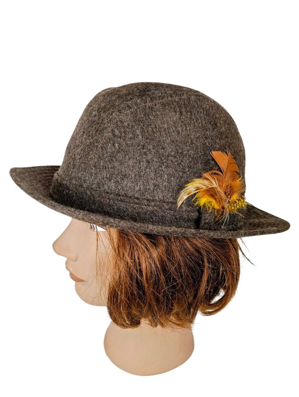 Biltmore Wool And Alpaca Fedora Brown Hat Size 7 (56cm) Made In Canada UNISEX